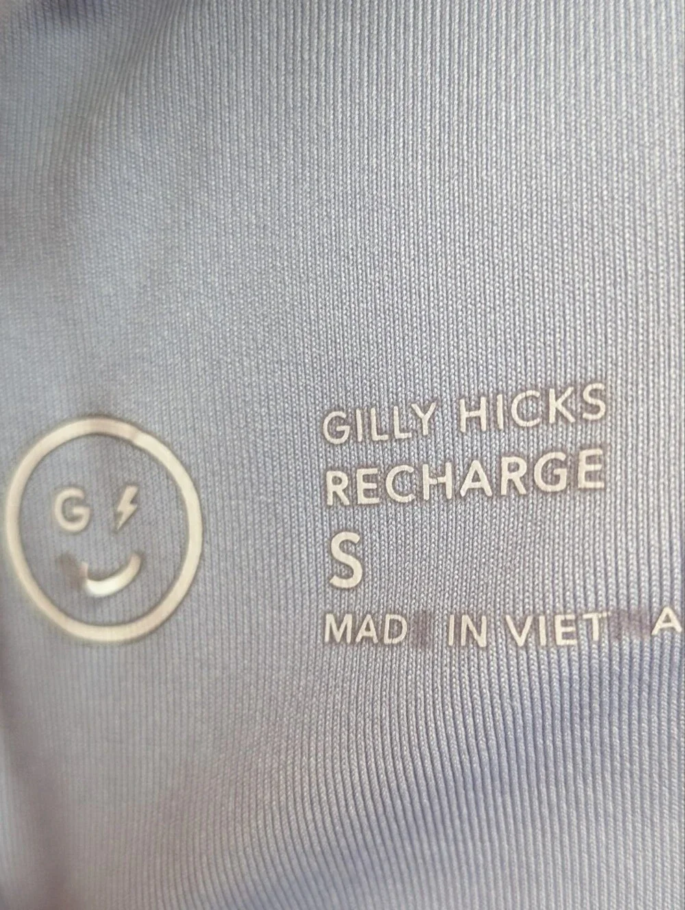 Gilly Hicks Recharge Strappy Cross Back Longline Sports Bra Periwinkle Small